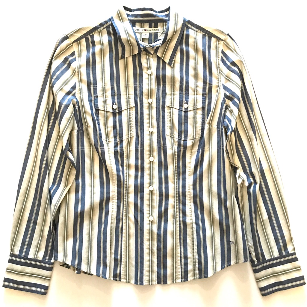 Tommy Hilfiger Long Sleeved Button Down Shirt Top